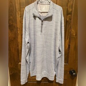 johnnie-O Sky Blue Zip-Up Sweater